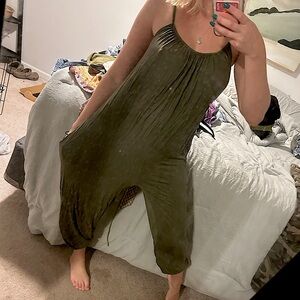 Jolie Olive Green Jumpsuit size S